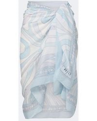 PUCCI - Orchidee Cotton Beach Cover-Up - Lyst