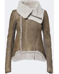 Rick Owens - Naska Shearling-Lined Leather Jacket - Lyst