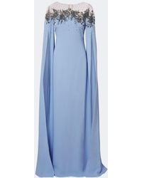 Carolina Herrera - Embellished Crepe Gown - Lyst