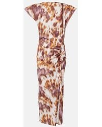 Isabel Marant - Nadela Printed Cotton Jersey Maxi Dress - Lyst