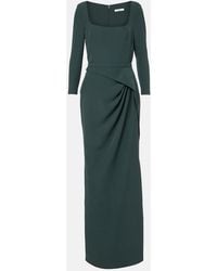 Safiyaa - Mahir Draped Crepe Gown - Lyst