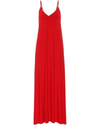 Norma Kamali Slipdress aus Jersey - Rot