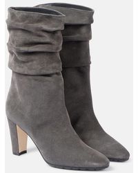 Manolo Blahnik - Calasso Suede Ankle Boots - Lyst