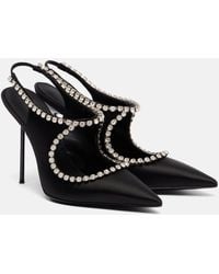 Paris Texas - Salones Destalonados Lidia 105 De Saten Adornados - Lyst