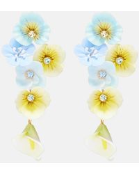 Jennifer Behr - Anarosa Embellished Floral Drop Earrings - Lyst