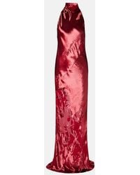 The Sei - Halterneck Open-Back Velvet Gown - Lyst