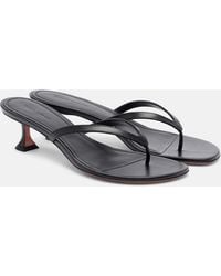 AMINA MUADDI - Juliette Leather Thong Sandals - Lyst
