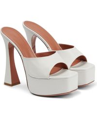dalida satin platform mules