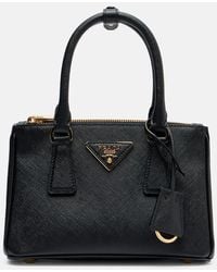 Prada - Galleria Saffiano Mini Leather Tote Bag - Lyst