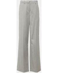 Magda Butrym - Mid-Rise Wool Straight Pants - Lyst