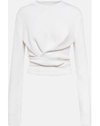 Proenza Schouler - White Label Cotton And Cashmere Sweater - Lyst