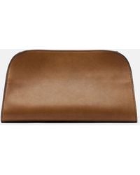 The Row - Peggy Leather Clutch - Lyst