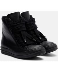 Rick Owens - Jumbolace Leather Sneakers - Lyst