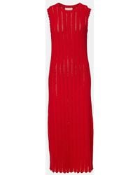 Altuzarra - Sissi Open-Knit Cotton Midi Dress - Lyst