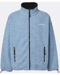 Miu Miu - Gingham Fleece Jacket - Lyst