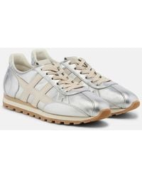 Hogan - 86Er Metallic Leather Sneakers - Lyst