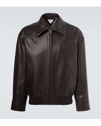 Bottega Veneta - Intrecciato Leather Jacket - Lyst