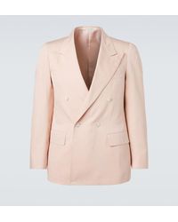 Umit Benan - Richard Double-Breasted Silk Blazer - Lyst