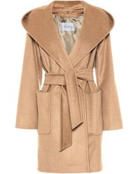 Max Mara Rialto Belted Camel Hair Coat - Brown