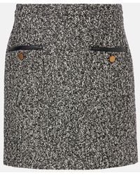 Max Mara - Cosa Wool-Blend Tweed Miniskirt - Lyst