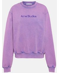 Acne Studios - Sudadera De Jersey De Algodon Con Logo - Lyst