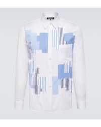 Comme des Garçons - Striped Gingham Cotton Shirt - Lyst