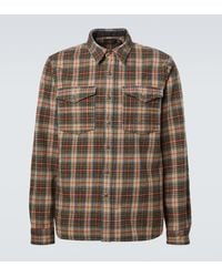 RRL - Plaid Wool And Cotton-Blend Twill Shirt - Lyst
