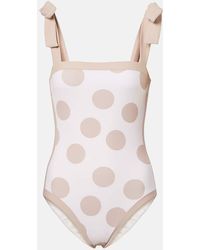 Jonathan Simkhai - Piper Polka-Dot Swimsuit - Lyst