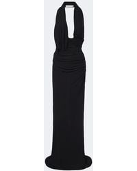Christopher Esber - Draped Halterneck Jersey Gown - Lyst