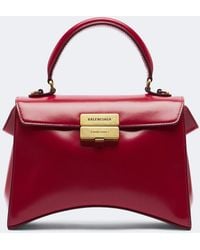 Balenciaga - Hourglass Avenue Small Leather Top-Handle Bag - Lyst
