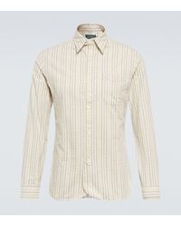 Polo Ralph Lauren Camisa de algodon a rayas - Blanco