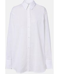 TOTEME - Oversized Cotton And Linen Shirt - Lyst