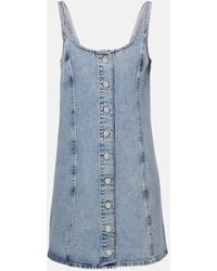 FRAME - Minikleid Aus Denim - Lyst
