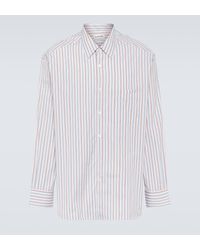 Lanvin - Striped Cotton Poplin Shirt - Lyst