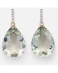 Mateo - 14Kt Earrings With Diamonds And Amethysts - Lyst