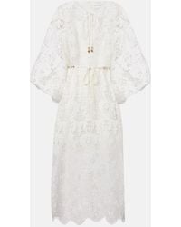 Zimmermann - Coco Lace Midi Dress - Lyst