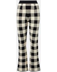 Posse - Pippa Checked Flared Pants - Lyst
