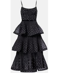 Zimmermann - Vestido Midi Escalonado A Lunares - Lyst