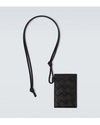 Bottega Veneta - Etiquette De Bagage En Cuir Intrecciato - Lyst
