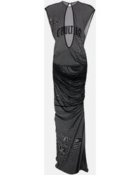 Jean Paul Gaultier - Vestido largo de malla bordado - Lyst