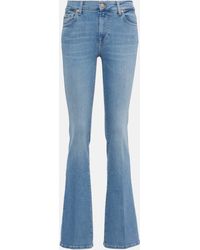 7 For All Mankind - Jean bootcut a taille mi-haute - Lyst