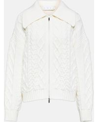 Proenza Schouler - Label Cable-Knit Wool Cardigan - Lyst