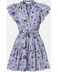 Ulla Johnson - Izel Floral Cotton Minidress - Lyst