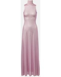 David Koma - Ruched Sequined Maxi Dress - Lyst