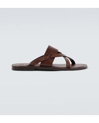 Brunello Cucinelli - Leather Sandals - Lyst