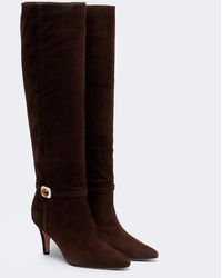 Veronica Beard - Angeline Suede Knee-High Boots - Lyst