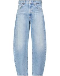 Citizens of Humanity High-Rise Tapered Jeans Calista - Blau