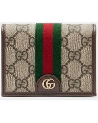 Gucci - Ophidia Small Gg Leather-Trimmed Wallet - Lyst
