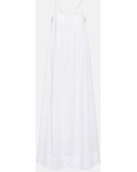 Asceno - Heather Cotton Batiste Maxi Dress - Lyst