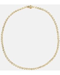 Octavia Elizabeth - Halskette Blossom aus 18kt Gelbgold mit Diamanten - Lyst